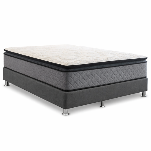 COLCHÓN ESPUMA + SOMMIER BLACK DENSIDAD 45 CON PILLOW